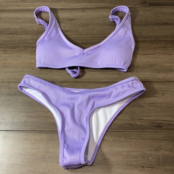 Zaful Other - 5 for $25 Zaful ribbed bikini swimsuit lavender